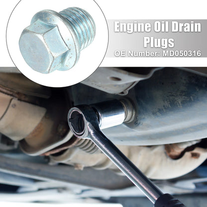 M14x1.5 Oil Drain Plug Set (4) with Washer for Mitsubishi (2001-2023)