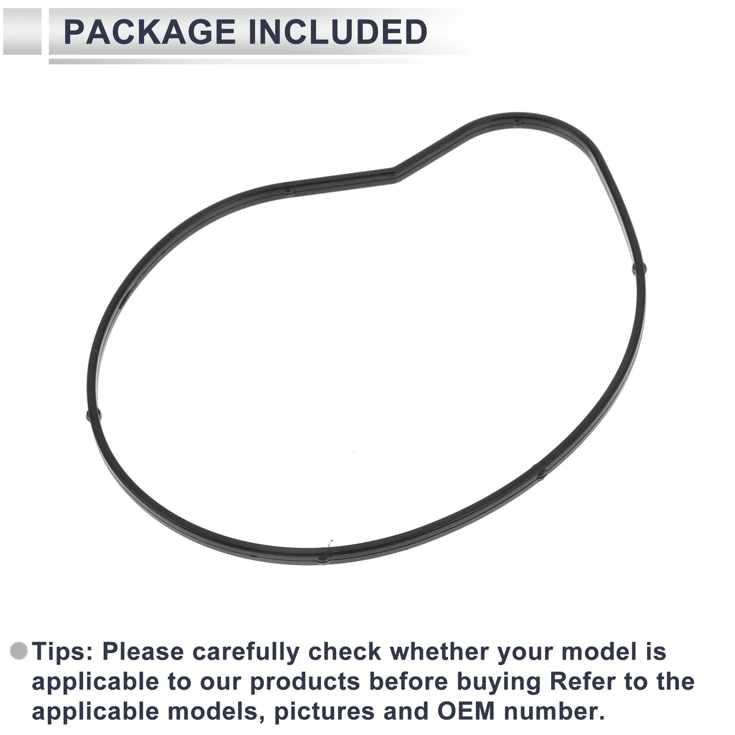 Water Pump Gasket for BMW 550i Base 2006-2010 Rubber 1 x Engine Component