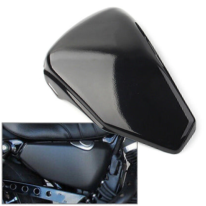 Steel Left Black Battery Cover for Harley Sportster XL883 1200 (2004-2013)