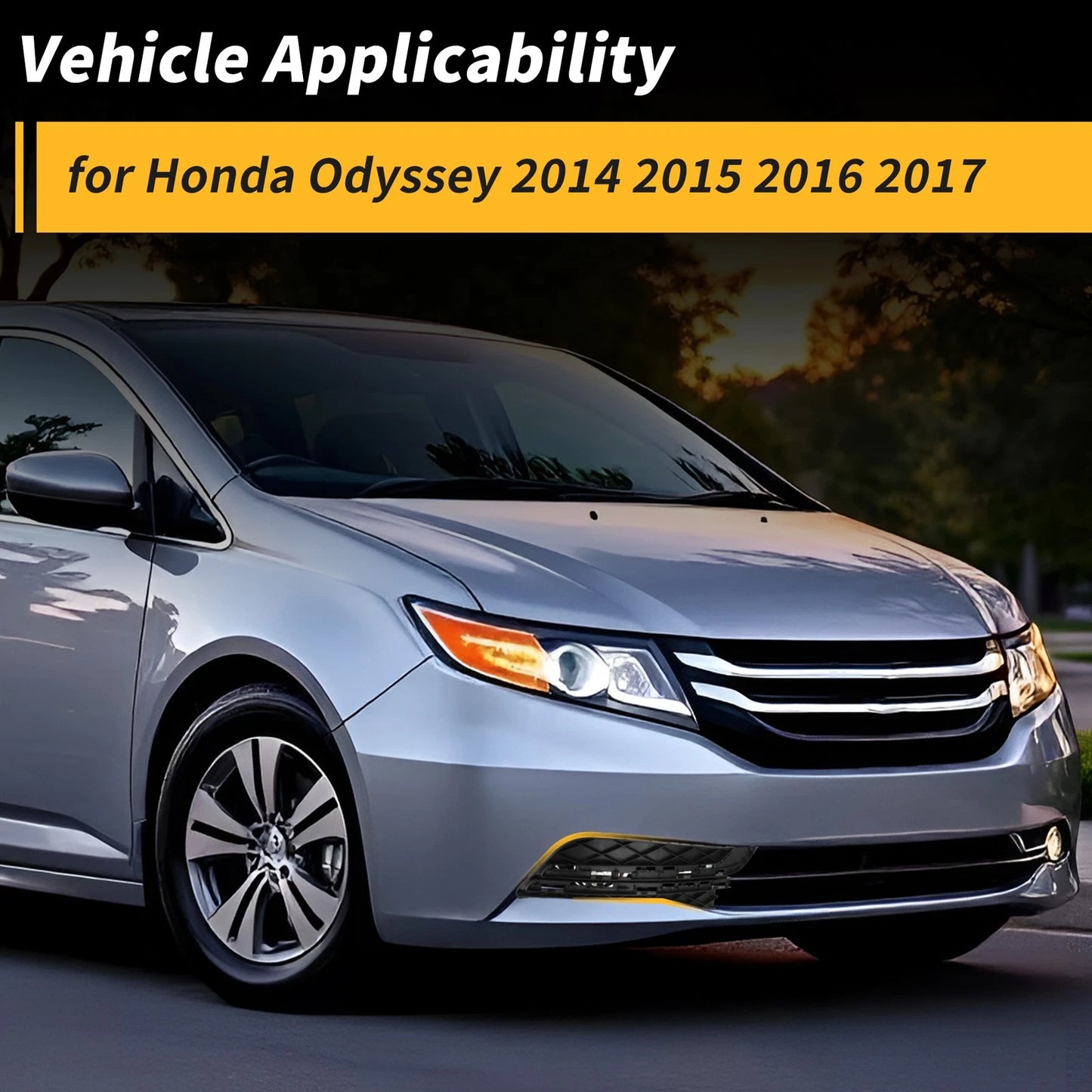 Right Side Fog Light Grill for Honda Odyssey (2014-2017)
