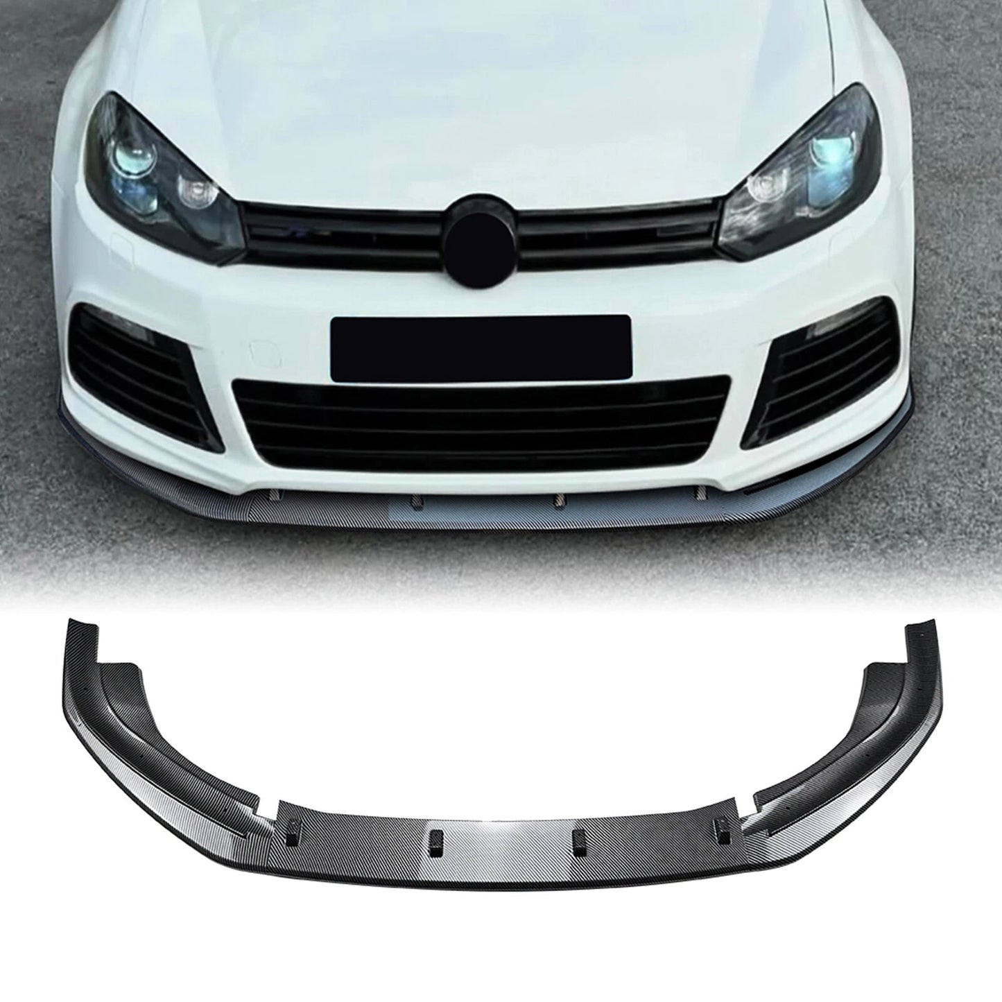 Front Spoiler Lip for Volkswagen Golf 6R MK6 R (2010-2014)