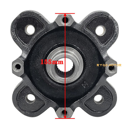 Black Front Wheel Hub for Polaris Ranger XP 1000 / Ranger Crew XP 1000 (2017–2018)