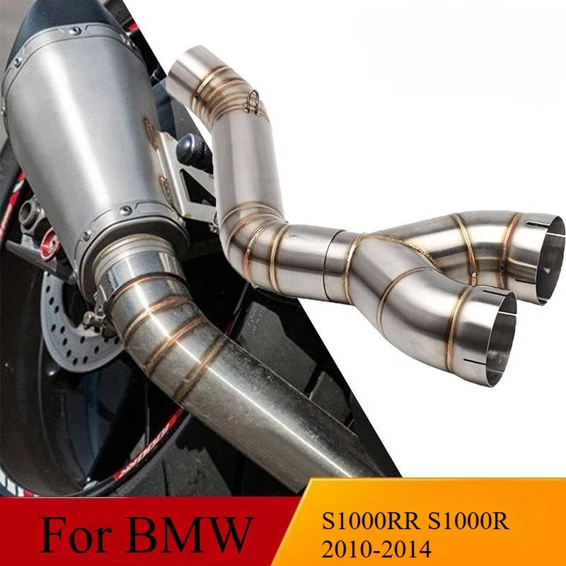 Exhaust Mid Link Pipe Clamp-on 60.5mm for BMW S1000RR S1000R (2010–2014)