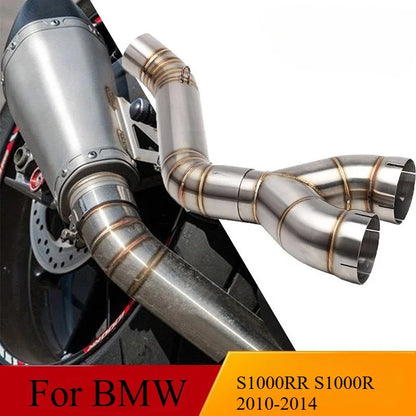 Exhaust Mid Link Pipe Clamp-on 60.5mm for BMW S1000RR S1000R (2010–2014)