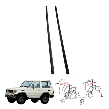 Front Door Glass Weatherstrip for Toyota Land Cruiser FZJ75 HZJ74 1979