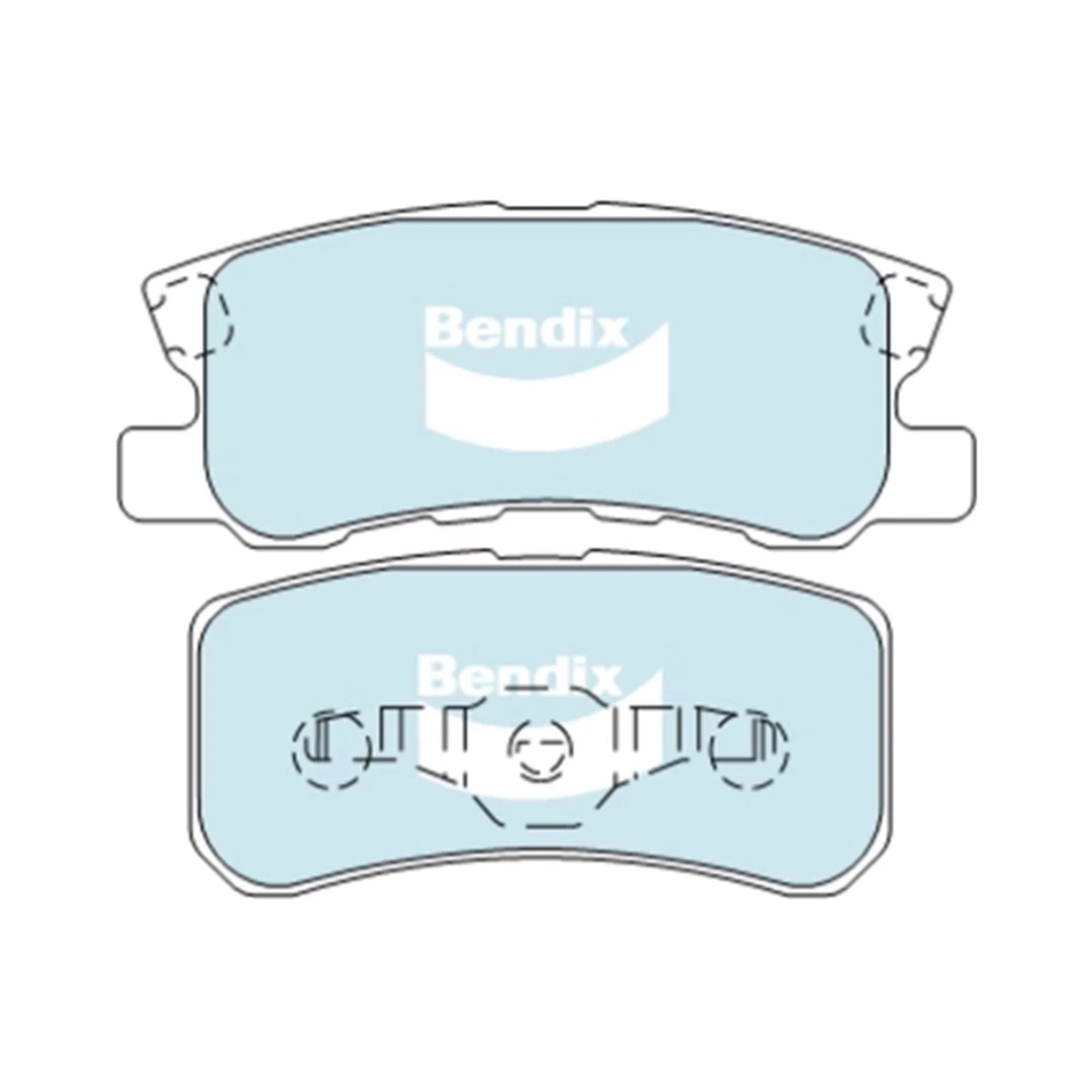 Rear Disc Brake Pads Set for Mitsubishi Lancer (2007-2010)