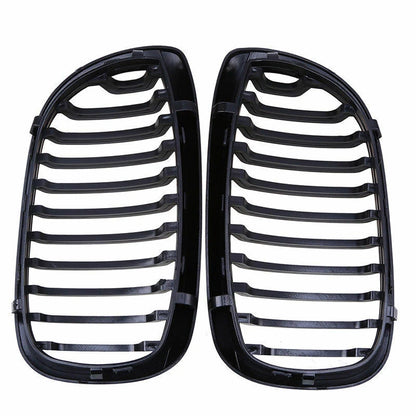 Front Kidney Grill for BMW E46 325Ci 330Ci 2 x DR LCI Matte Black (2003-2006)