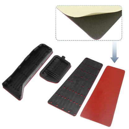 3 Pcs Red Brake Gas Accelerator Rest Pedal Kit for Mazda 2 3 6 (2003-2023)