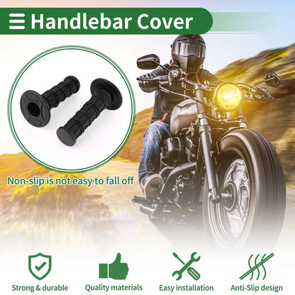 7/8 22mm Motorcycle Hand Grips End Grips Rubber for Make Model