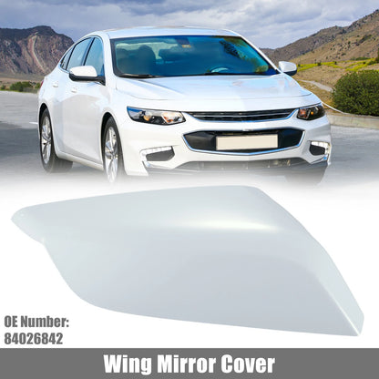 White Right Side Wing Mirror Cover for Chevy Malibu