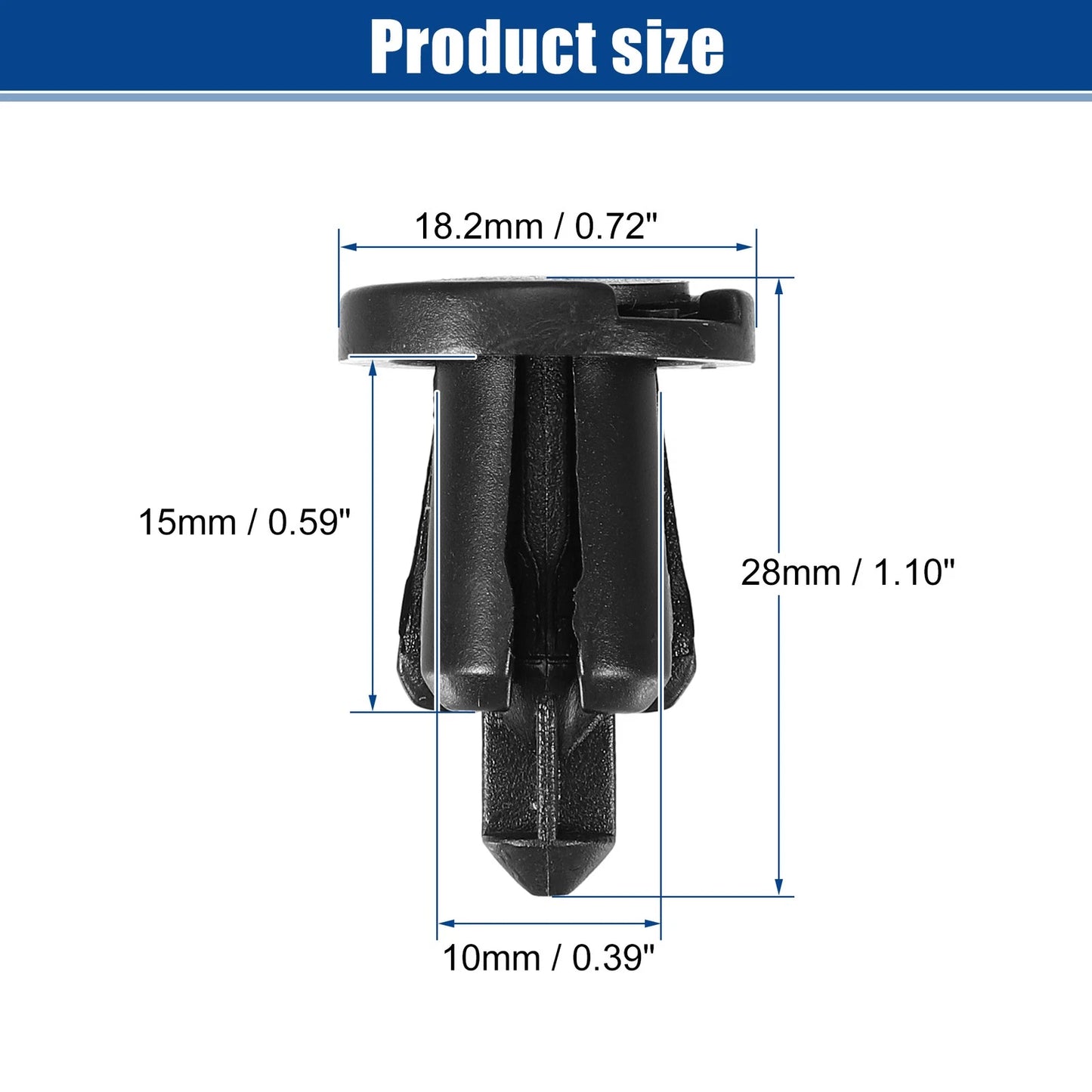 20 x Bumper Cover Push Type Retainer Clips for Nissan 240SX (1989-1998)