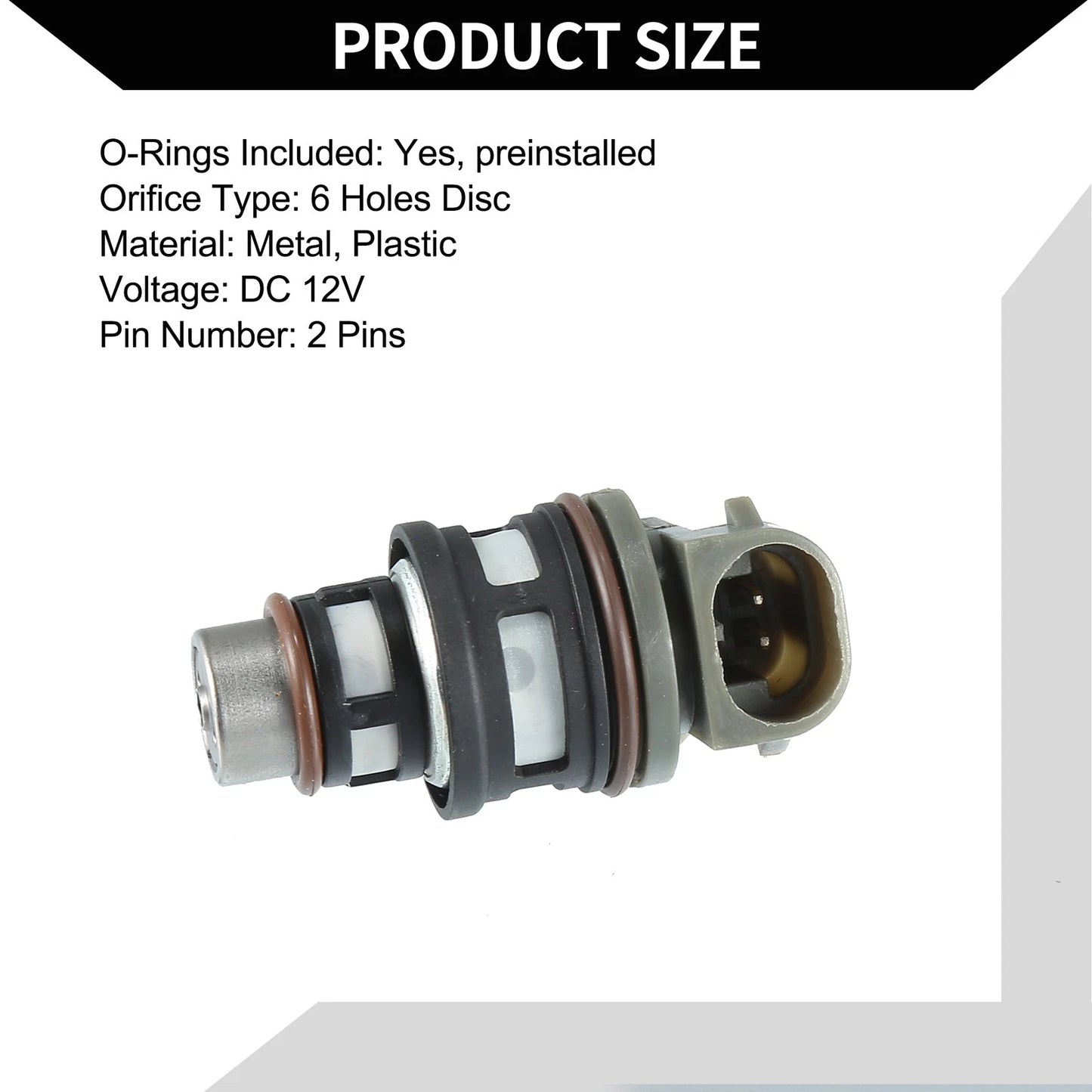 Fuel Injector 1 Pc for Chevrolet Beretta (1994-1996) 2.2L Gray