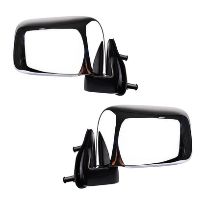 Side Mirror CH Manual Pair Fits Nissan Navara Frontier D22 Pickup 2001-06 D06