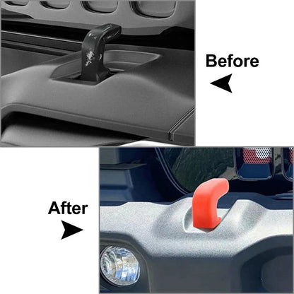 Front Bumper Tow Hook Cover for Jeep Wrangler JK JL JT (2007-2023)