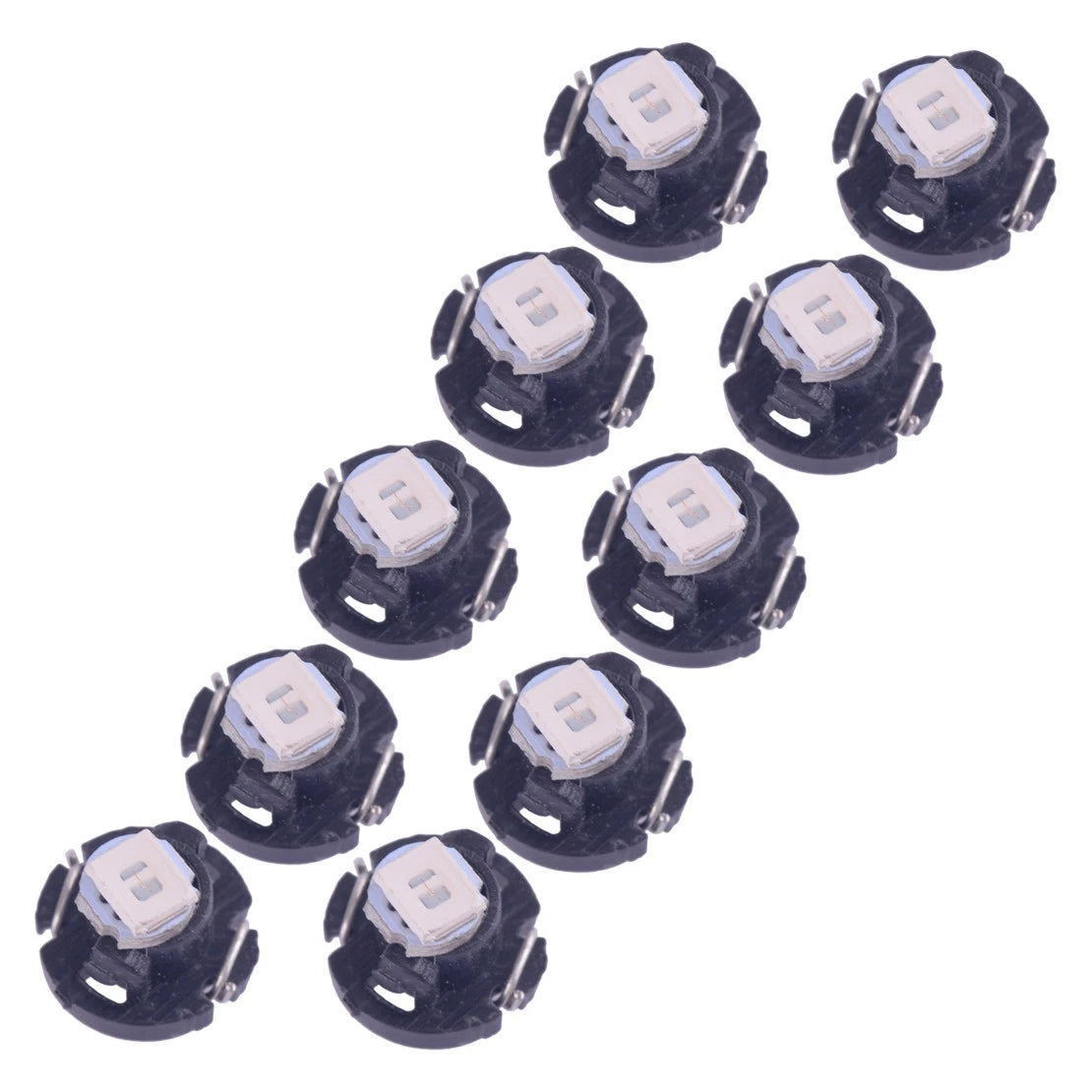 10 x Green T3 Neo Wedge LED Light Bulbs for Dashboard A/C Climate Control