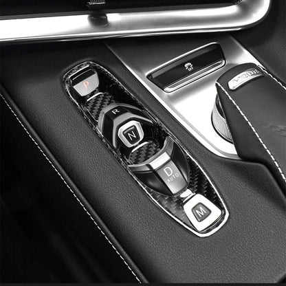 Carbon Fiber Gear Shift Control Cover for Chevrolet Corvette C8 (2020-2023)