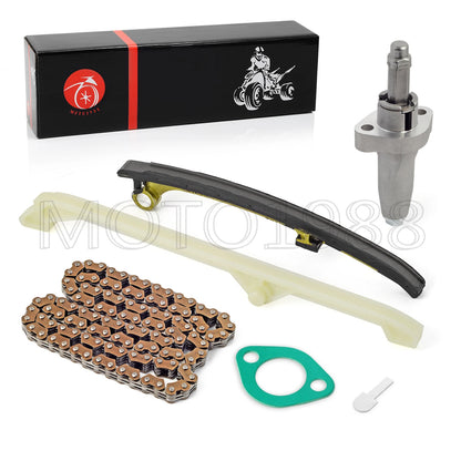 Tensioner Lifter & Cam Timing Chain + Guide for HONDA Rincon (2003–2022)