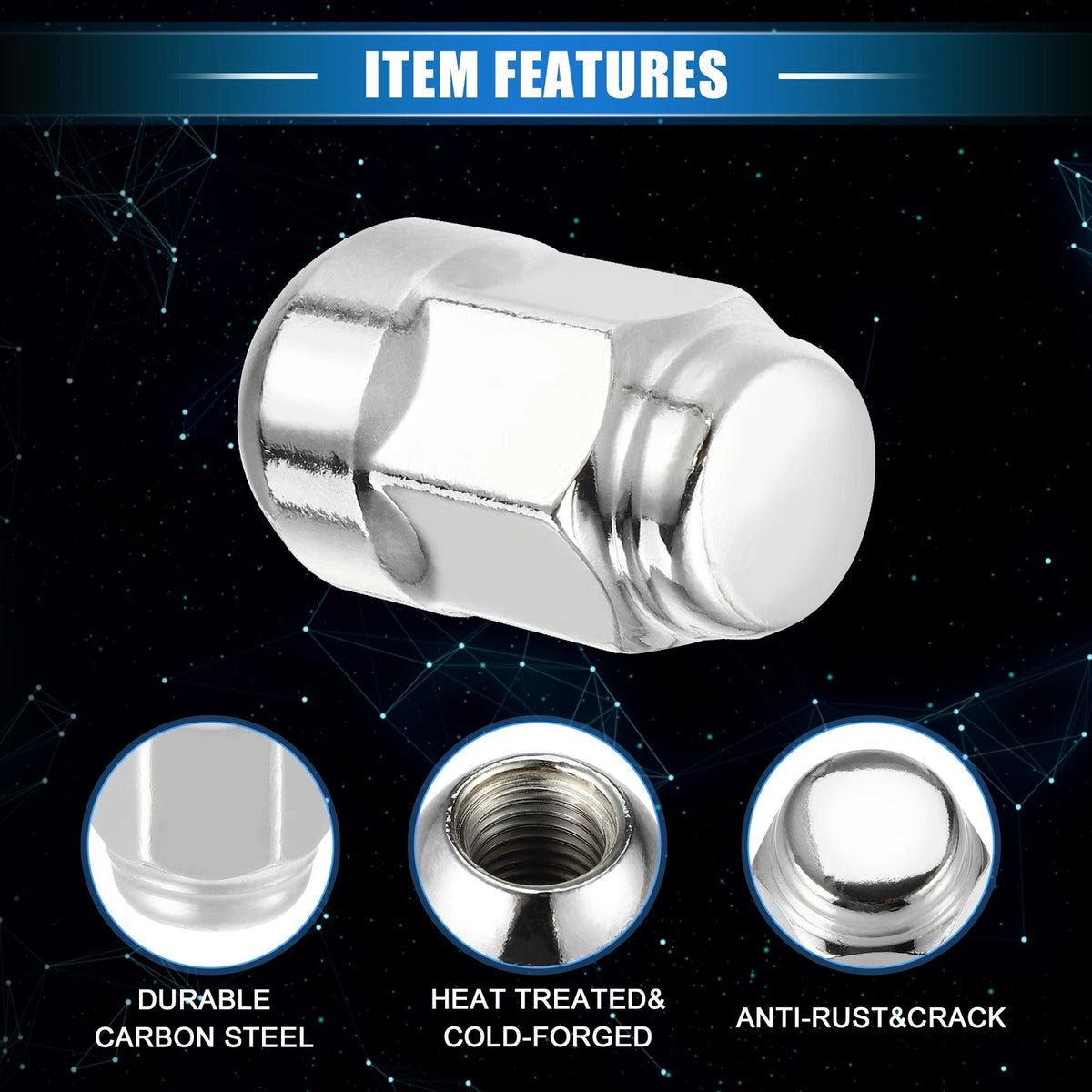 20 x Wheel Lug Nuts M12x1.5 for Honda CR-V (2007-2023)