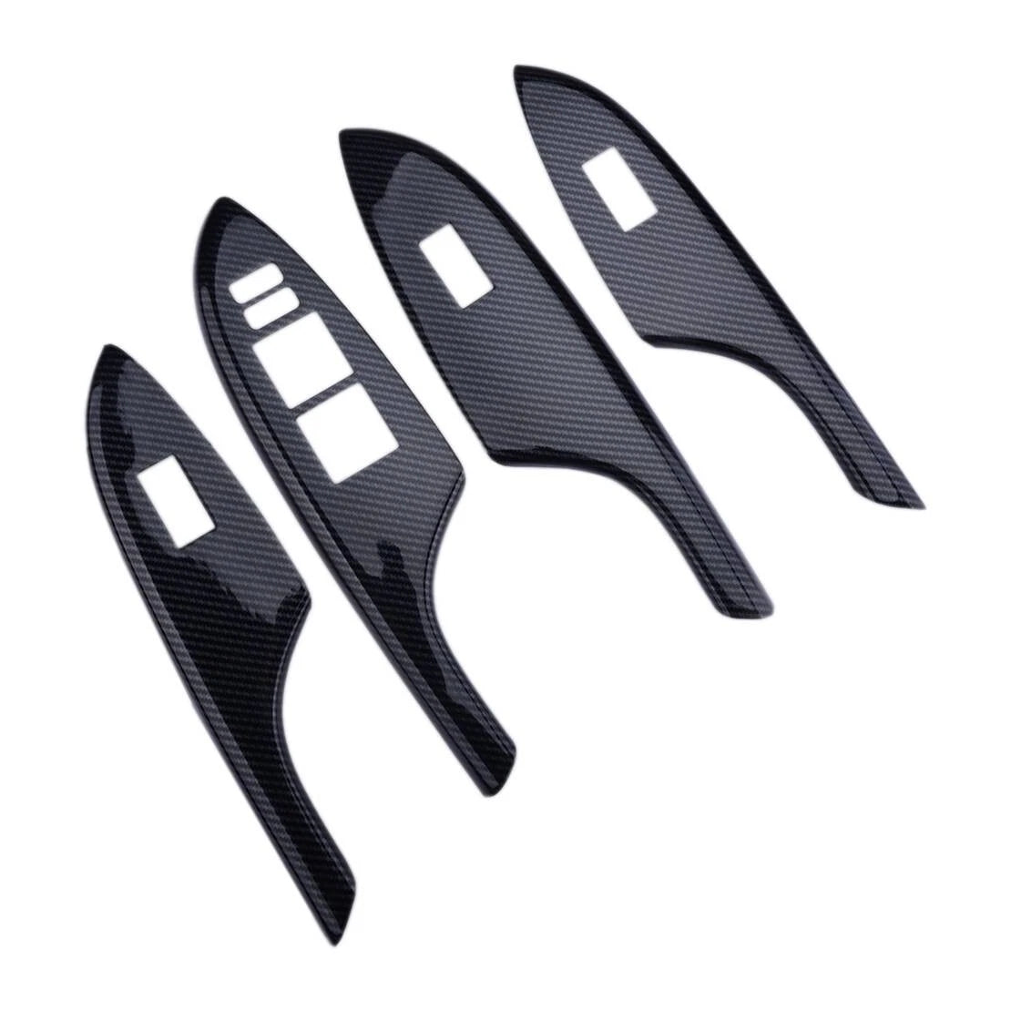 Carbon Fiber Window Switch Panel Cover Trim for Toyota Corolla (2007-2013)