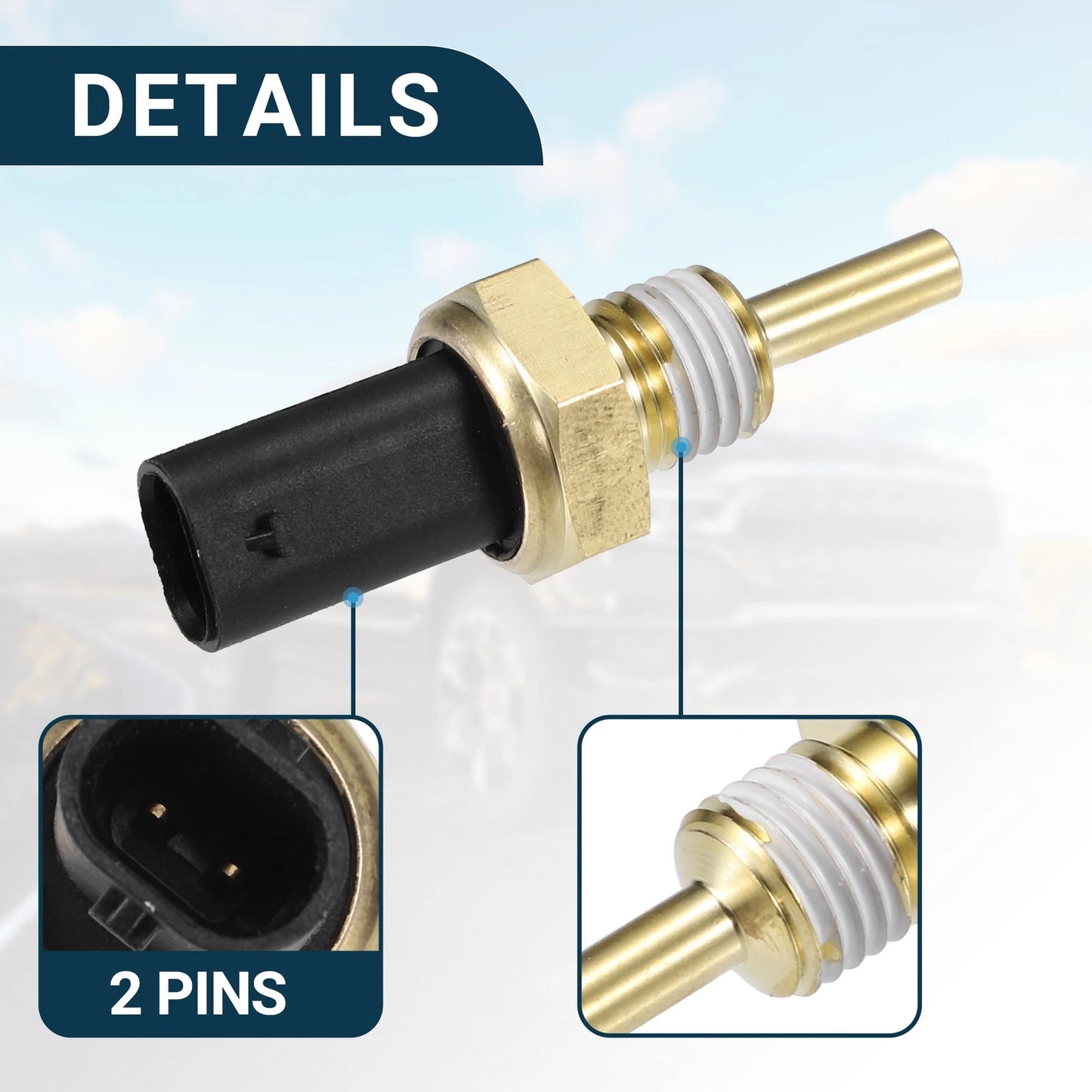 Coolant Temp Sensor for Chevrolet Express Water Temp Inner 1pc