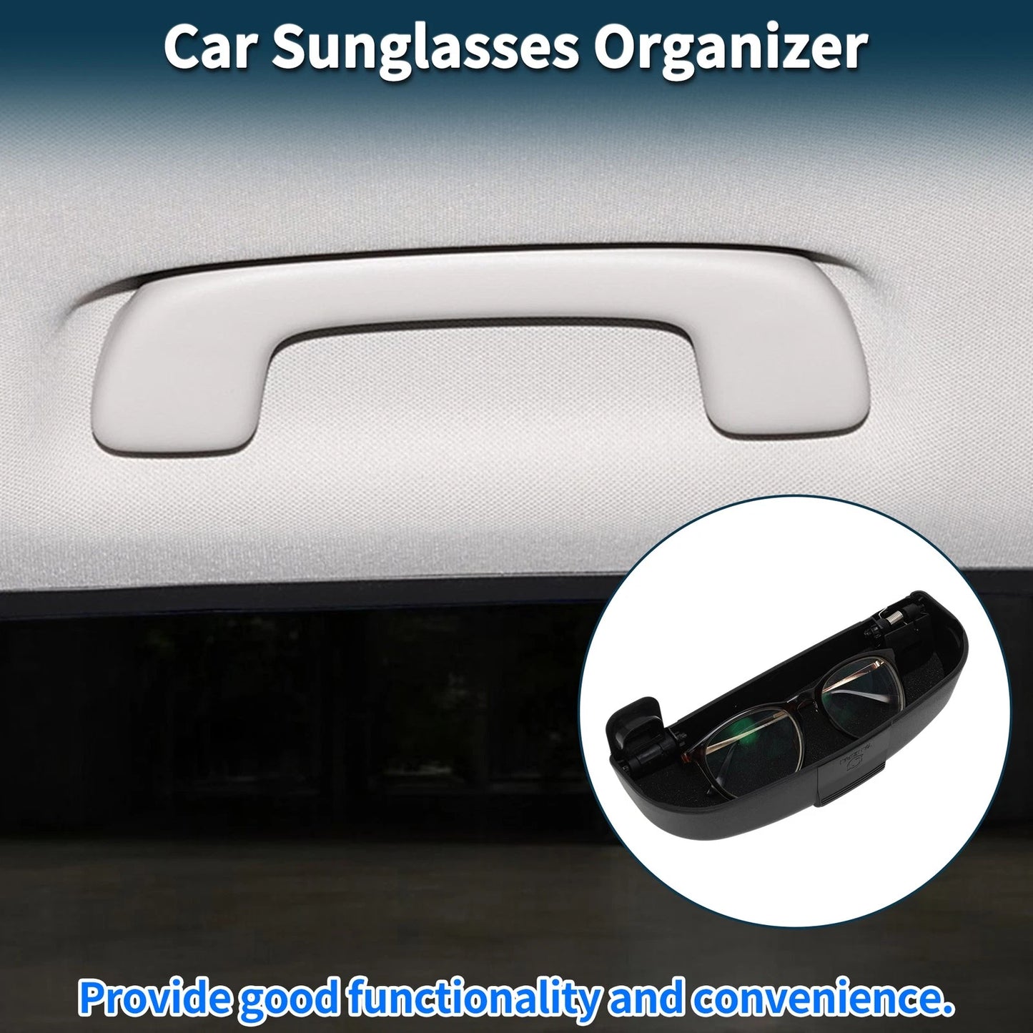 Sunglasses Case for Peugeot 308 Black (2014-2024)