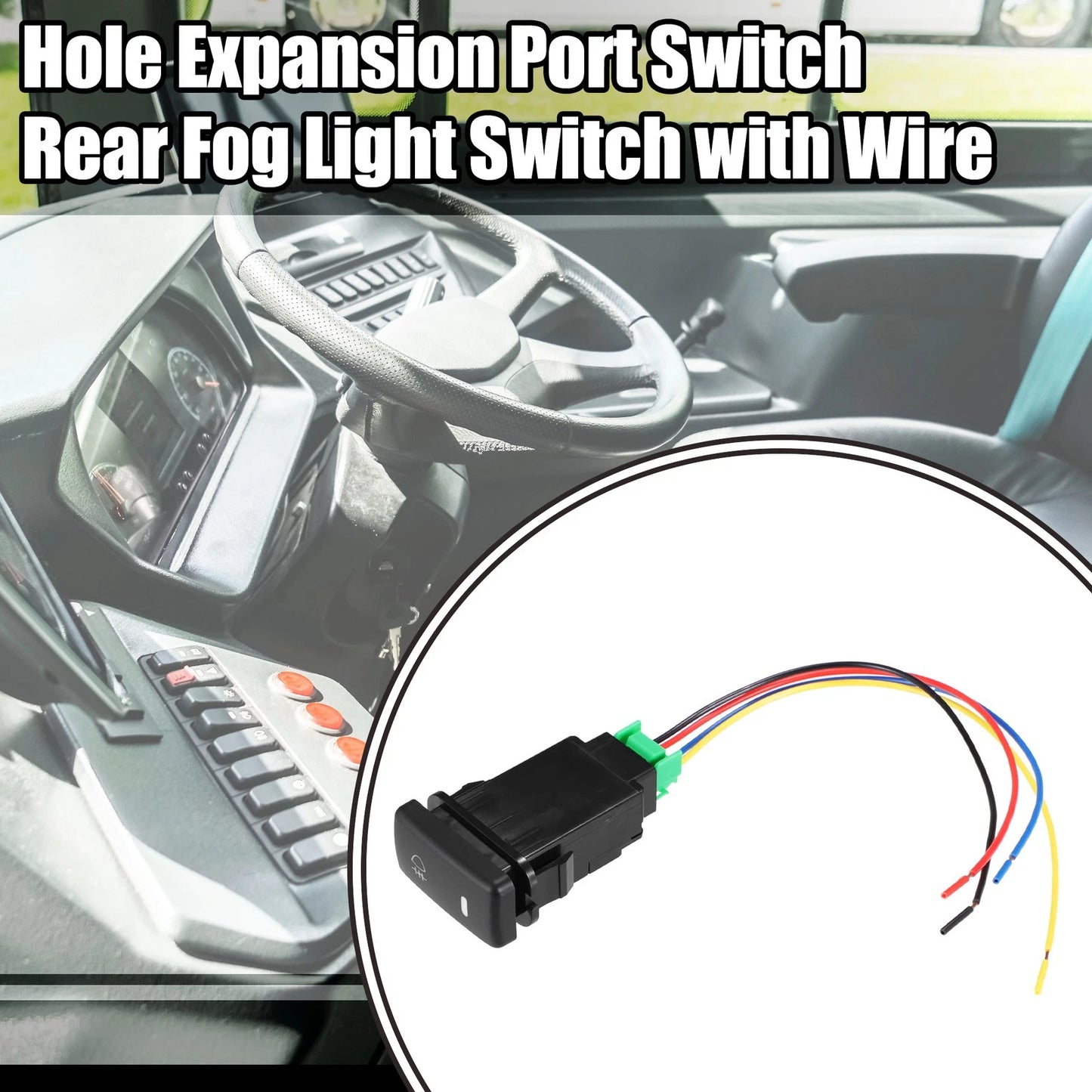 Hole Expansion Port Switch Rear Fog Light for Toyota Alphard ANH10 (2002–2008)