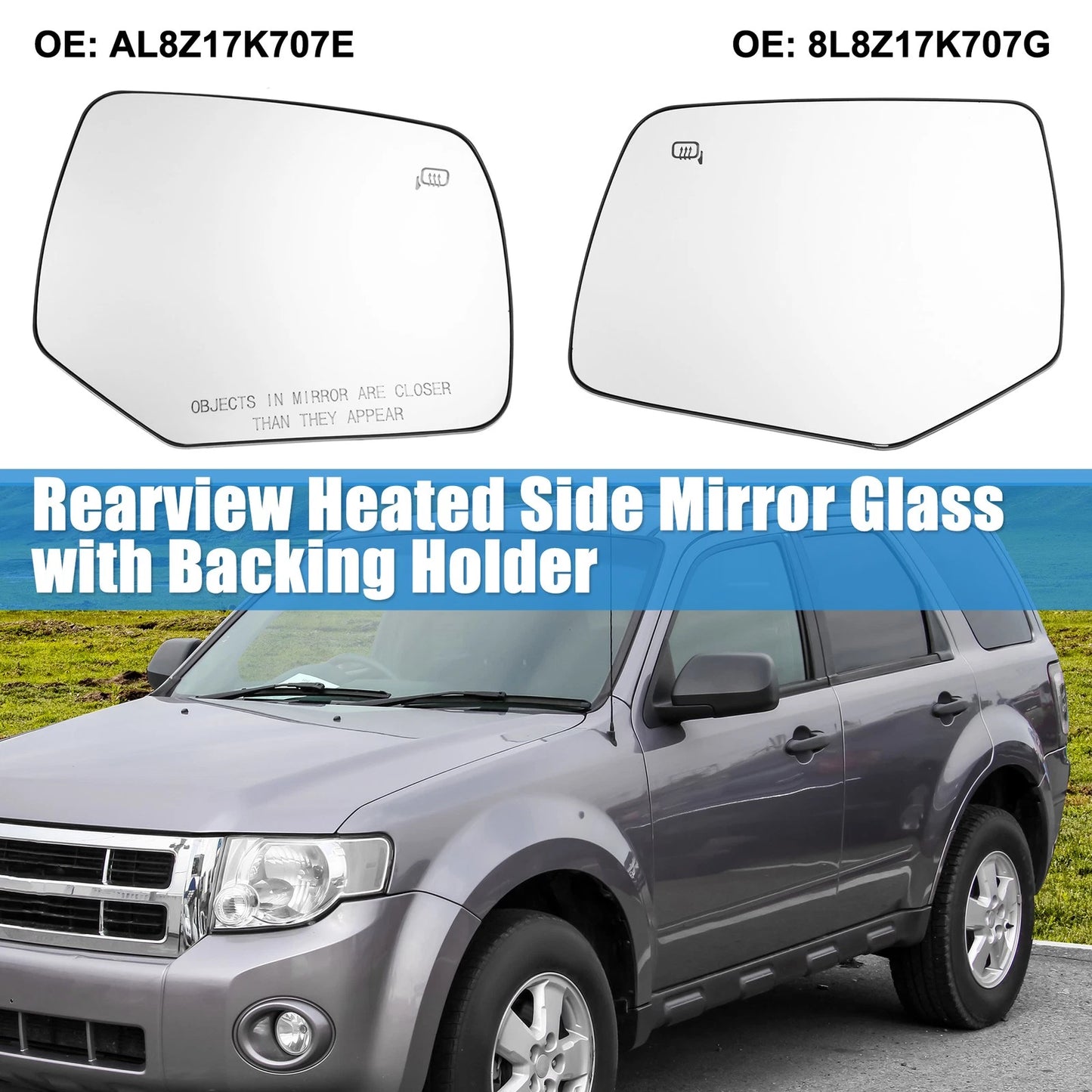 Heated Side Mirror Glass for Ford Escape (2008-2012)