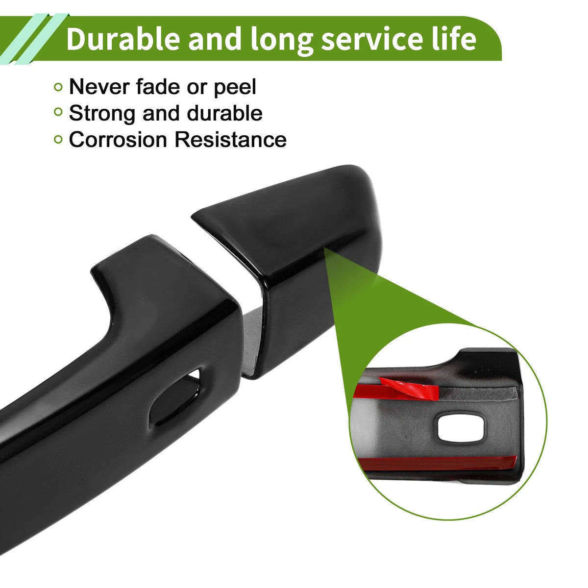 Door Handle Cover Trim for Chevrolet Camaro Glossy Black (2016-2023)