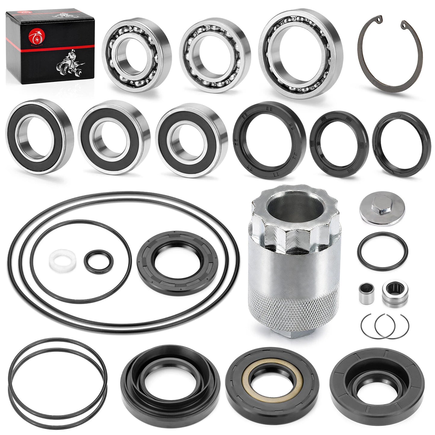 Rear Diff Axle Bearing Seal Nut Tool Kit for Honda Rancher TRX350 TE/TM/FE/FM