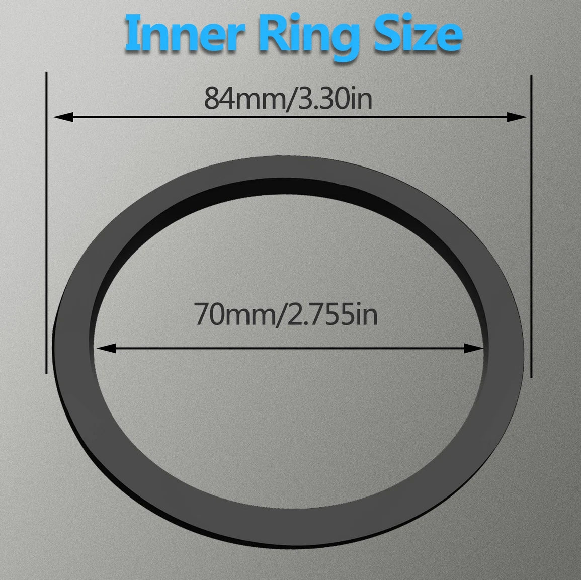 4Pcs A/C Vent Ring Inner Black Trim Ring Covers for Toyota Tacoma (2016–2022)