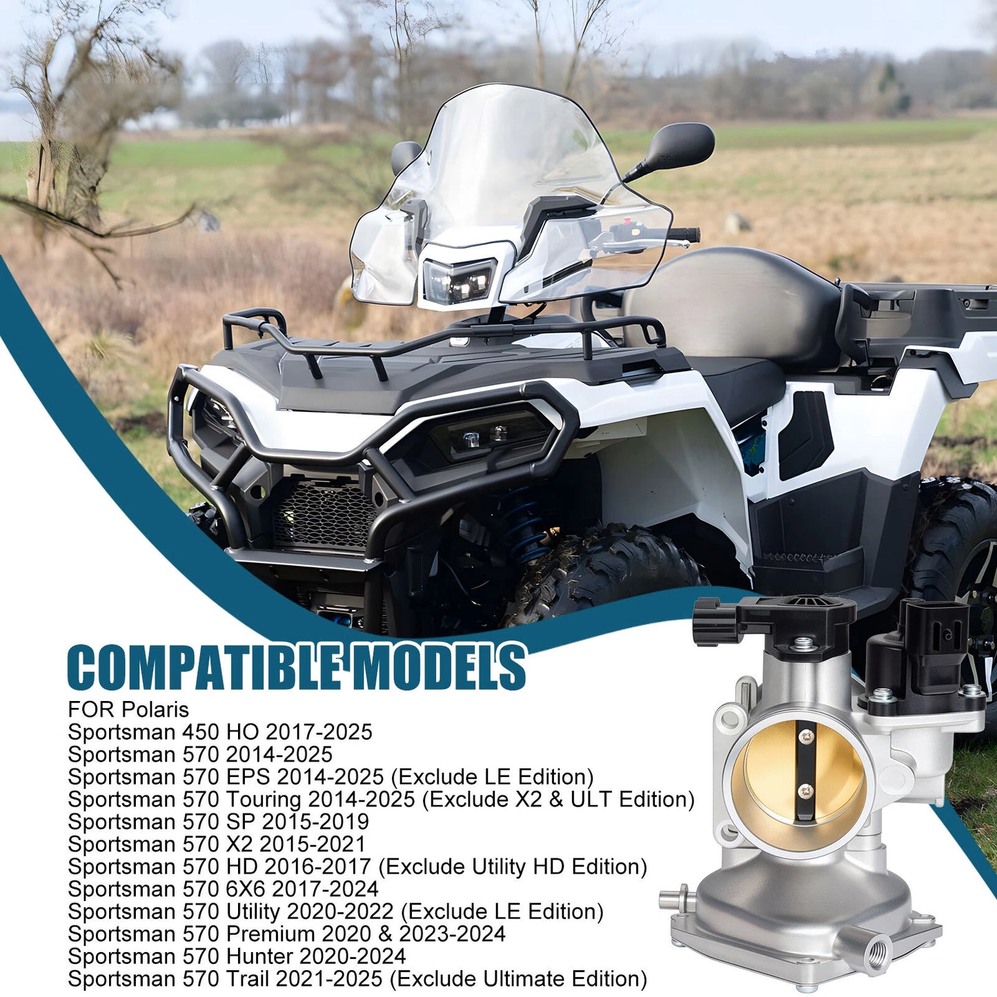 Throttle Body for Polaris Sportsman Touring 570 (2014-2025)