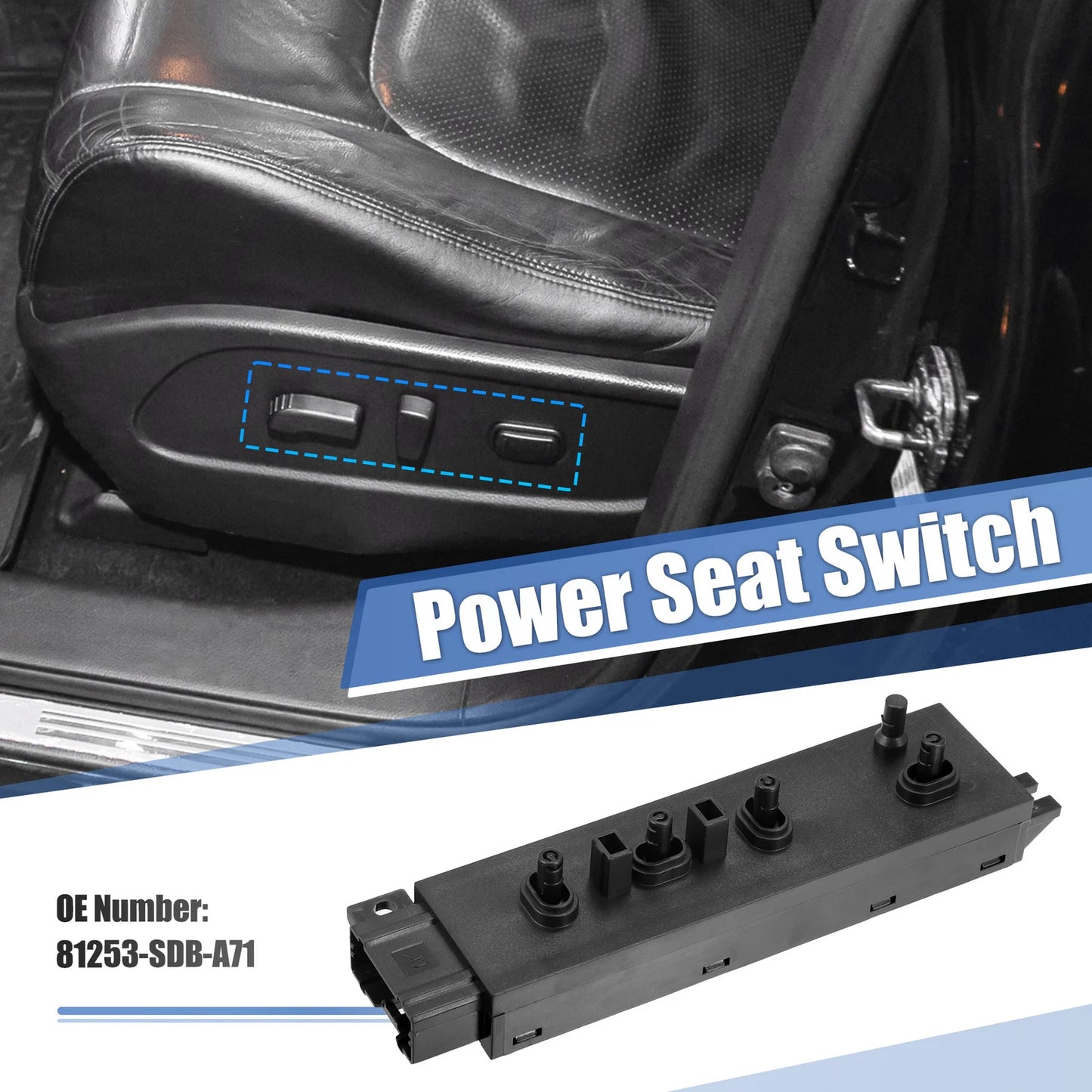 Power Seat Switch Control Right Side for Acura TSX (2009-2014)