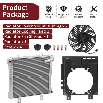 Radiator & Cooling Fan Shroud Kit for Polaris Sportsman 500 (2000–2004)