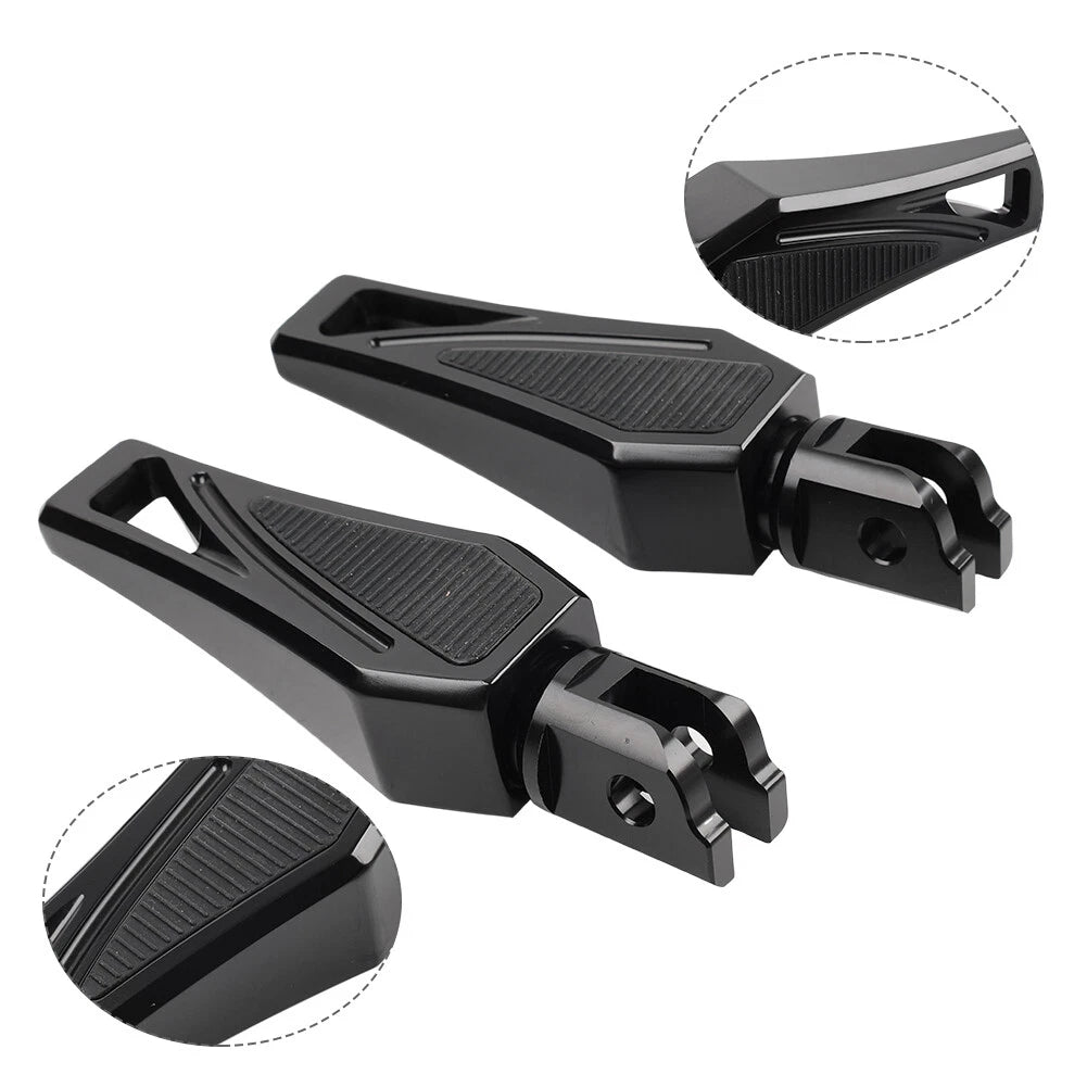 Mini Front Foot Pegs for Harley Softail Street Bob (2018-2023) Black