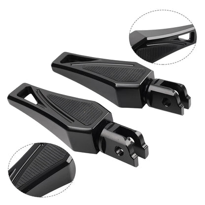 Mini Front Foot Pegs for Harley Softail Street Bob (2018-2023) Black