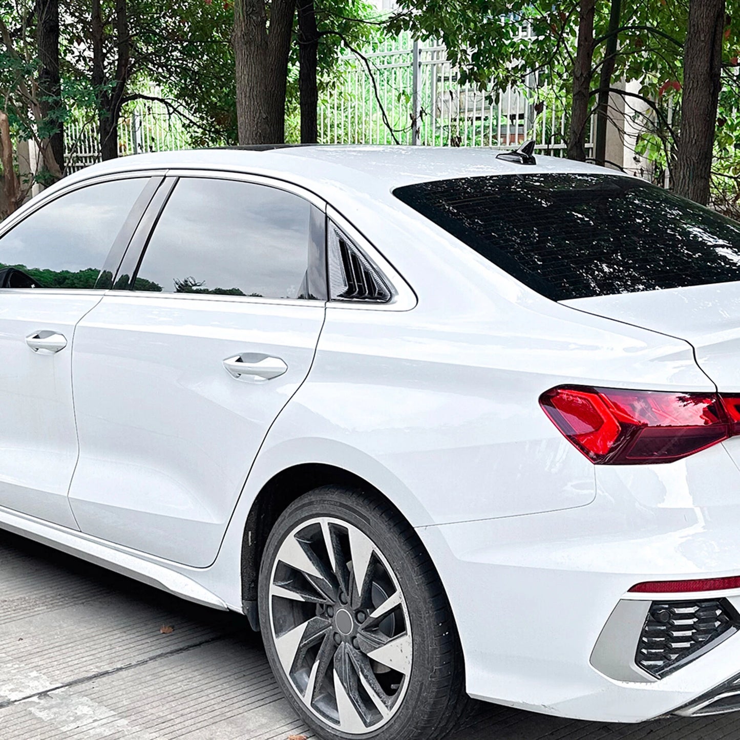 Rear Side Window Louver Trims Cover for Audi A3 8Y (2021-2024)