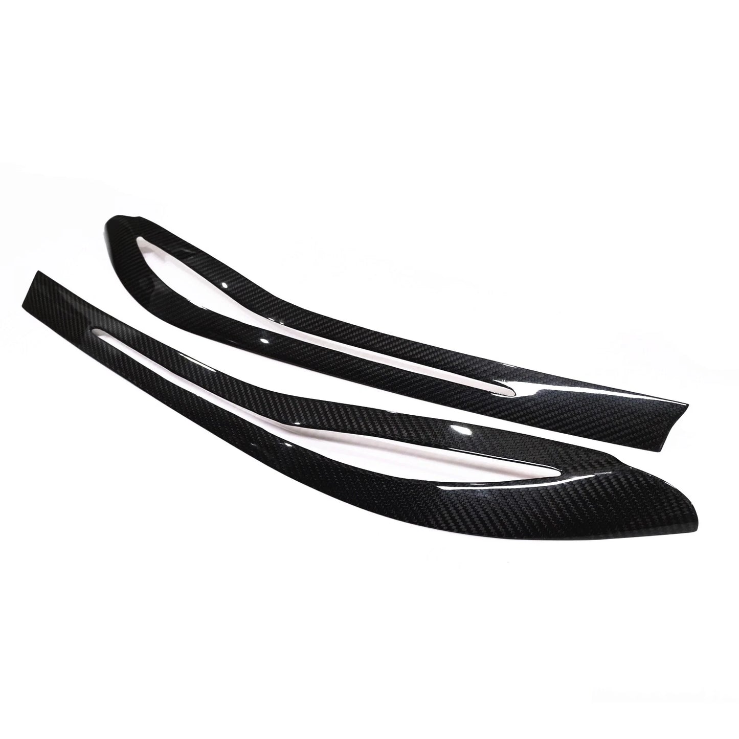 2 x Carbon Fiber Headlight Eyebrow Trim for BMW 7-Series G11 G12 (2016-2018)