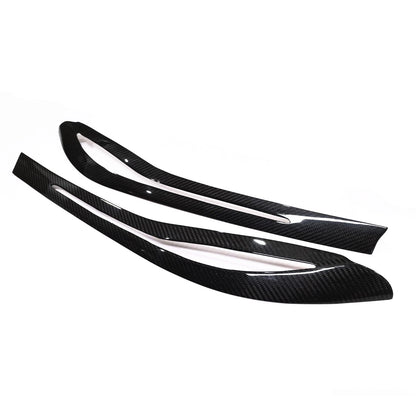 2 x Carbon Fiber Headlight Eyebrow Trim for BMW 7-Series G11 G12 (2016-2018)