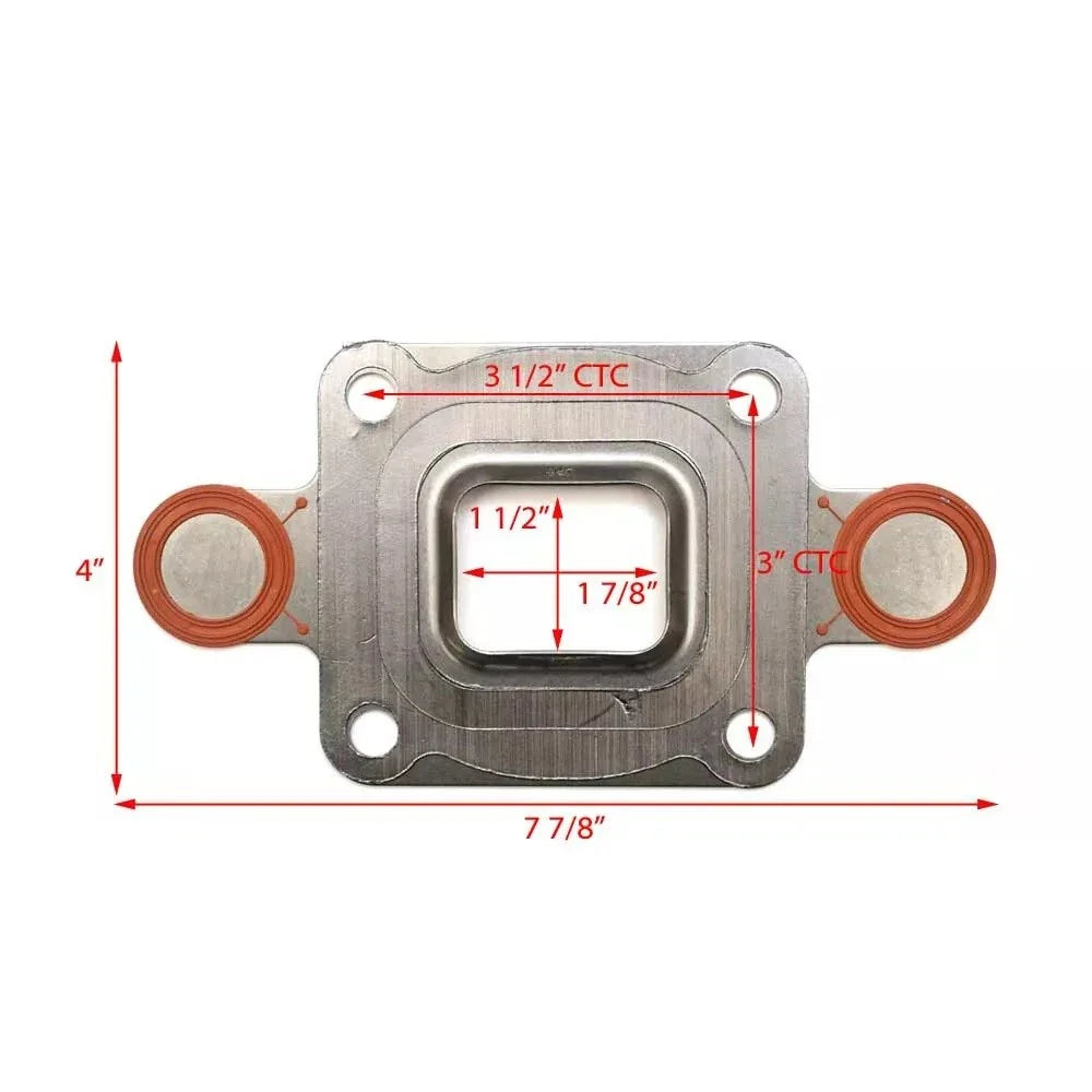 Exhaust Manifold Elbow Riser Gasket for Mercruiser 4.3 5.0 5.7 6.2 (Closed)