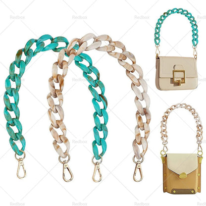 Resin Purse Chain Handle Acrylic Bag Strap for Clutches