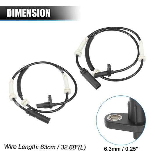 2 x Front Left Right ABS Wheel Speed Sensors for BMW 228i (2016)