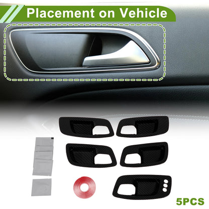 Door Handle Bowl Cover Trim for Dodge Charger (2011-2021) ABS 5 Pcs