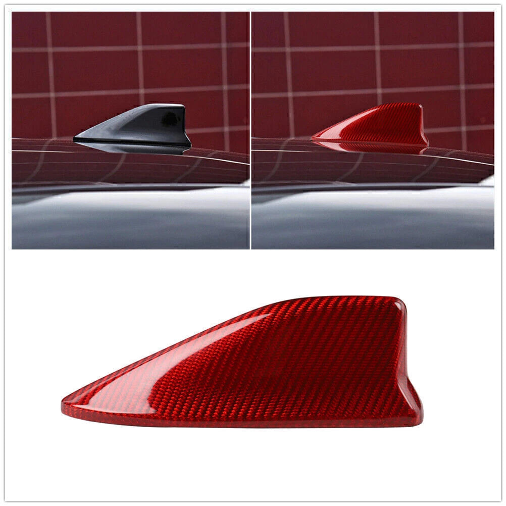 Red Carbon Fiber Shark Fin Roof Antenna Trim Cover for BRZ 86 FR-S (2013-2020)
