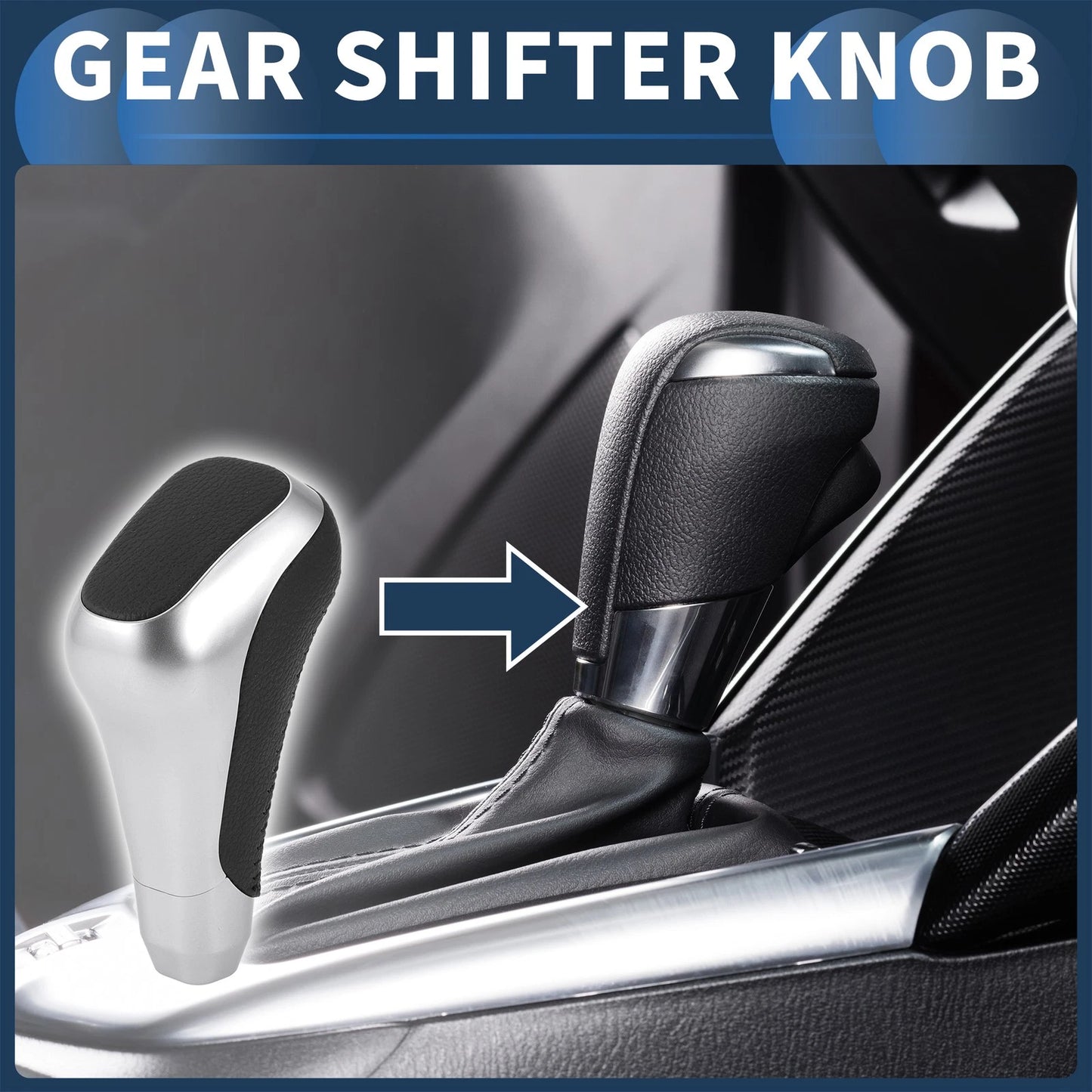 Automatic Gear Shifter Knob for Toyota 4Runner (2012-2021) Silver Tone