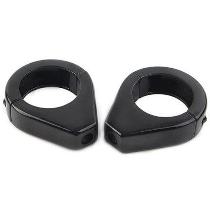 41mm Black Turn Signal Relocation Fork Tube Clamps for Harley Davidson Softail