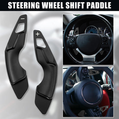 Black Steering Wheel Paddle Shifter Extensions for Lexus IS350 IS250 IS300 (2013)