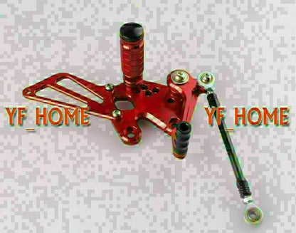 Red Rearsets Foot Pegs for Kawasaki Ninja 250R (2008)