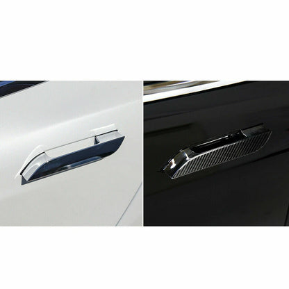 4 x Carbon Fiber Door Handle Stickers for Tesla Model S (2014-2019)