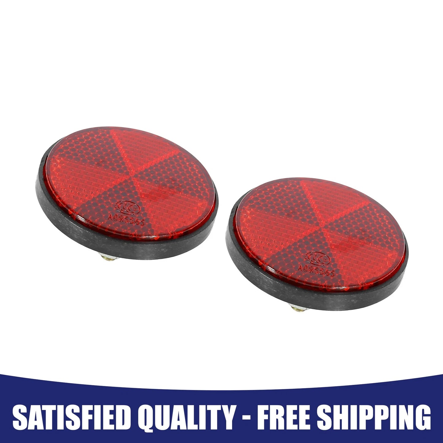 M6x1.0 / 2 x Red Plastic Motorcycle Reflector for Item