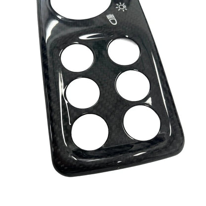 100% Carbon Dashboard Headlight Switch Cover for Maserati GranTurismo GC 2008-19